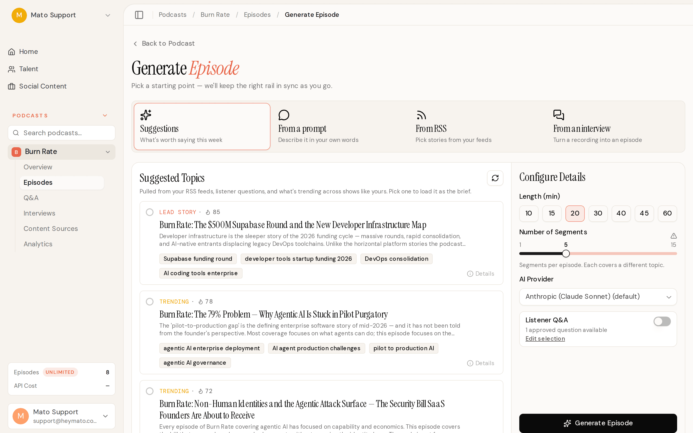 Cover Image for AI Co-Host Arrives, Social Clips Get an Editor, and Interviews Get Smarter